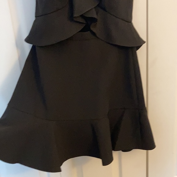 BCBG Careen cross front dress in black - Picture 4 of 6